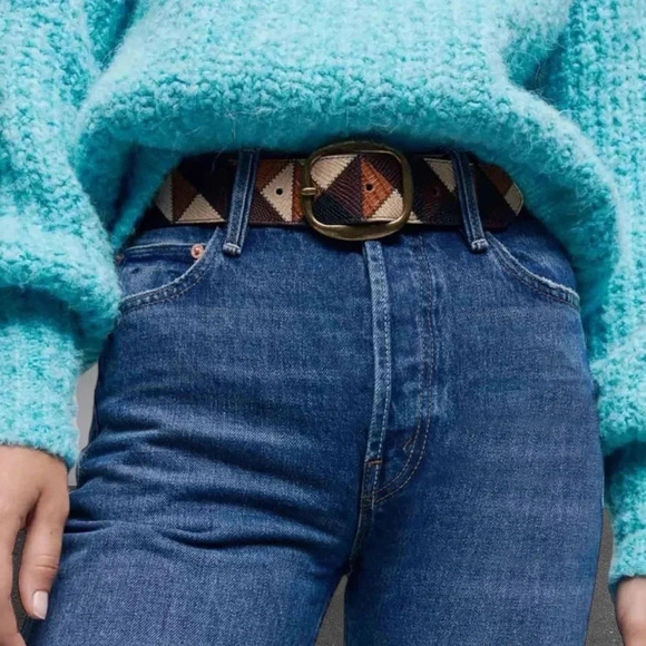 MAJE Alpaca & Wool Blend Sweater Jumper in Aqua Blue Size L - Picture 4 of 16